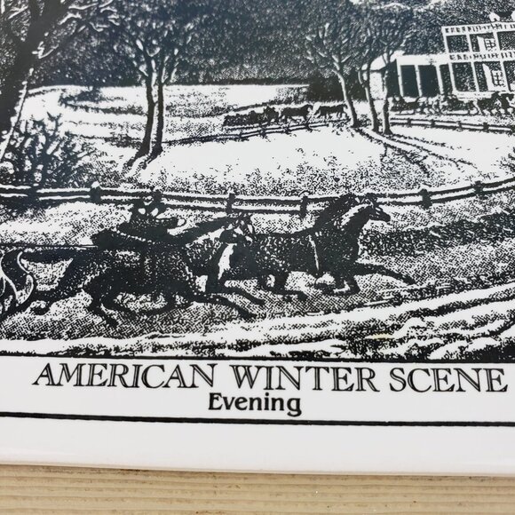 Galaxy Collection Currier & Ives Art Tile NWT - Picture 2 of 6